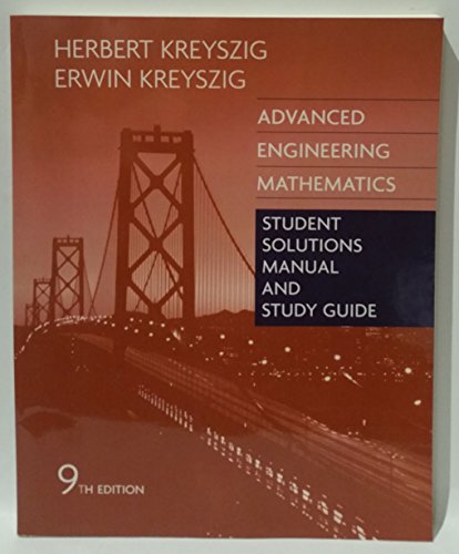 9780471726449: Advanced Engineering Mathematics: Student Solutions Manual and Study Guide