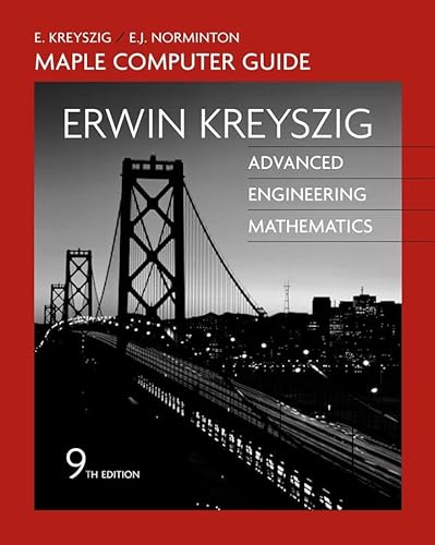 9780471726456: Advanced Engineering Mathematics: A Self-contained Introduction - Maple Computer Guide