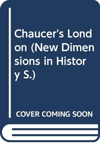 Imagen de archivo de Chaucer's London a la venta por Better World Books