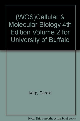 Imagen de archivo de (WCS)Cellular & Molecular Biology 4th Edition Volume 2 for University of Buffalo a la venta por SecondSale