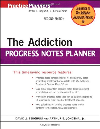 9780471732532: The Addiction Progress Notes Planner (PracticePlanners)
