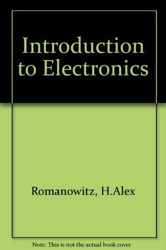 Imagen de archivo de Introduction to Electronics a la venta por Hay-on-Wye Booksellers