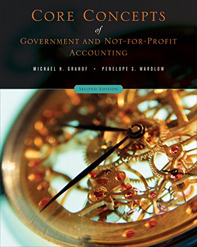 Imagen de archivo de Core Concepts of Government and Not-For-Profit Accounting a la venta por SecondSale