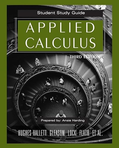 Stock image for Applied Calculus, Student Study Guide for sale by Ergodebooks