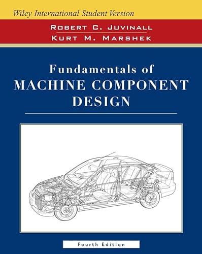 Stock image for Wie Isv Fundamentals of Machine Component Design W/Cd 4e, International Student Version for sale by Phatpocket Limited