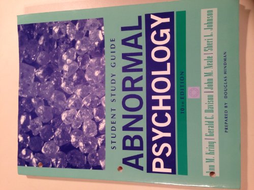 Imagen de archivo de Abnormal Psychology, Study Guide a la venta por MusicMagpie