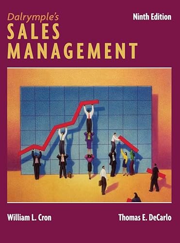 Stock image for Dalrymple's Sales Management : Concepts and Cases for sale by Better World Books