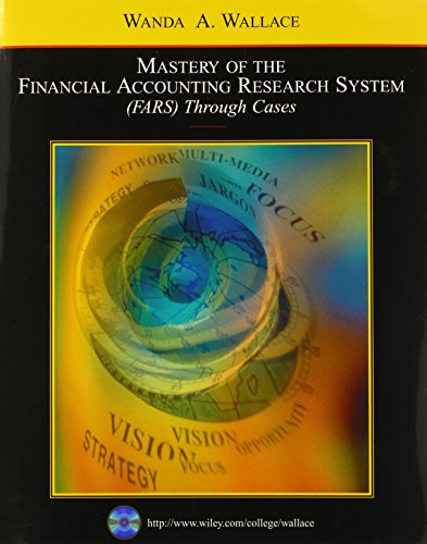 Stock image for Mastery of the Financial Accounting Research System (FARS) Through Cases with 2005 FARS CD Package for sale by Lexington Books Inc