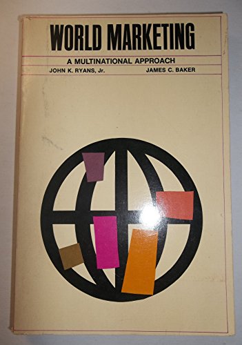 Stock image for World Marketing. A Multinational Approach for sale by Zubal-Books, Since 1961