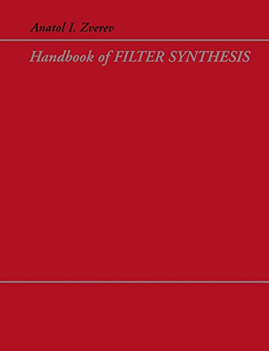 Stock image for Handbook of Filter Synthesis for sale by Books Unplugged