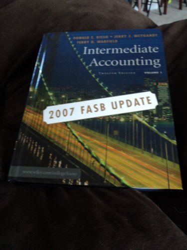 Stock image for Intermediate Accounting (Hardcover) von Donald E. Kieso (Autor), Jerry J. Weygandt (Autor), Terry D. Warfield Accounting Buchhaltung Buchfhrung Rechnungswesen Rechnungslegung IFRS GAAP HGB Unternehmensfinanzen Unternehmensrechnung Financial Accounting Research Database System FARS for sale by BUCHSERVICE / ANTIQUARIAT Lars Lutzer