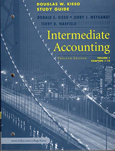 Stock image for Intermediate Accounting, Study Guide, Volume I, Chapters 1 - 14 for sale by ThriftBooks-Dallas