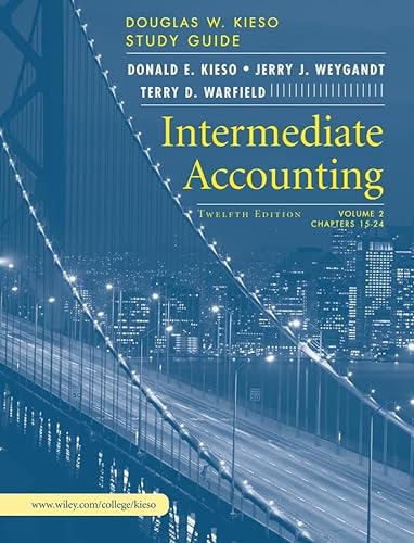 Stock image for Intermediate Accounting Volume 2 Study Guide: Chapters 15-24 for sale by ThriftBooks-Atlanta