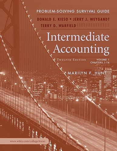 Beispielbild fr Intermediate Accounting, Problem Solving Survival Guide Vol. I (Ch1-14) t/a Intermediate zum Verkauf von Better World Books