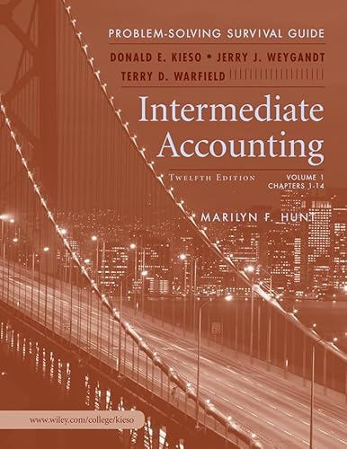Stock image for Intermediate Accounting, Problem Solving Survival Guide Vol. I (Ch1-14) t/a Intermediate for sale by Better World Books