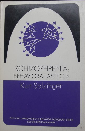 Imagen de archivo de Schizophrenia: Behavioral Aspects a la venta por Alien Bindings