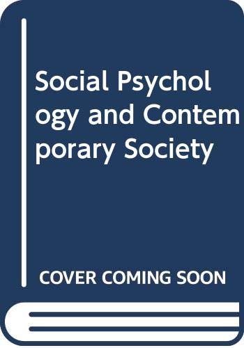 9780471751168: Social Psychology and Contemporary Society