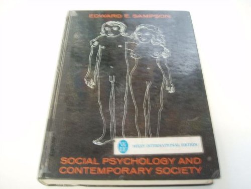 Imagen de archivo de Social psychology and contemporary society (Series in psychology) a la venta por HPB-Red