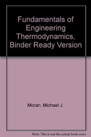 Imagen de archivo de Fundamentals of Engineering Thermodynamics, Binder Ready Version a la venta por HPB-Red