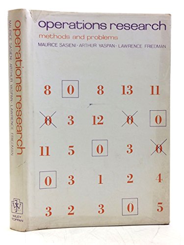 Stock image for Operations Research : Methods and Problems for sale by Better World Books