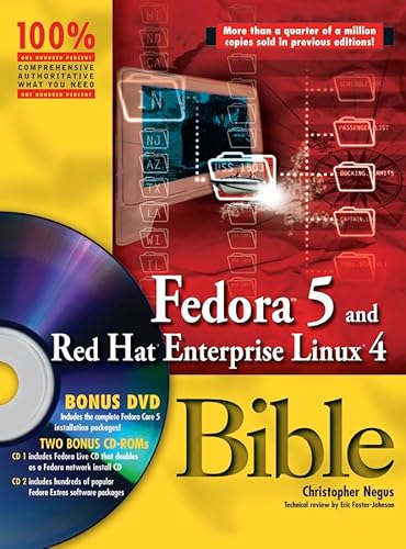 Imagen de archivo de Fedora 5 and Red Hat Enterprise Linux 4 Bible (Bible (Wiley)) a la venta por AwesomeBooks