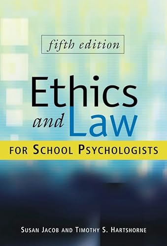 Beispielbild fr Ethics and Law for School Psychologists zum Verkauf von SecondSale