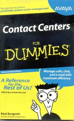 Imagen de archivo de Contact Centers for Dummies a la venta por SecondSale