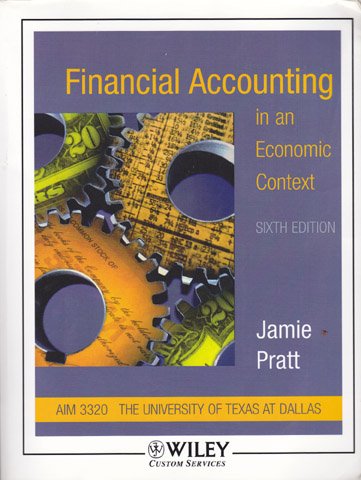 Imagen de archivo de (WCS)Financial Accounting in an Economic Context 6th Edition for University of Texas at Dallas a la venta por Wonder Book