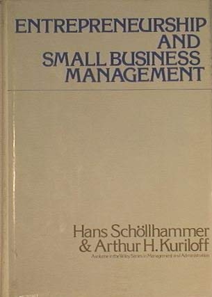 Imagen de archivo de Entrepreneurship and Small Business Management a la venta por Better World Books