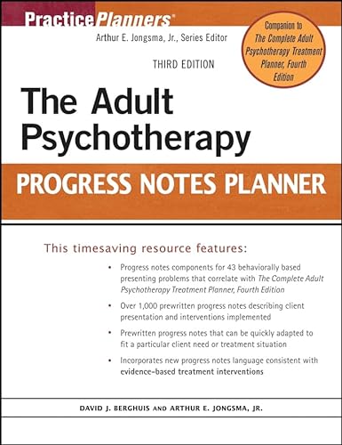 

The Adult Psychotherapy Progress Notes Planner