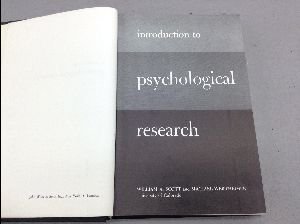9780471768579: Introduction to Psychological Research