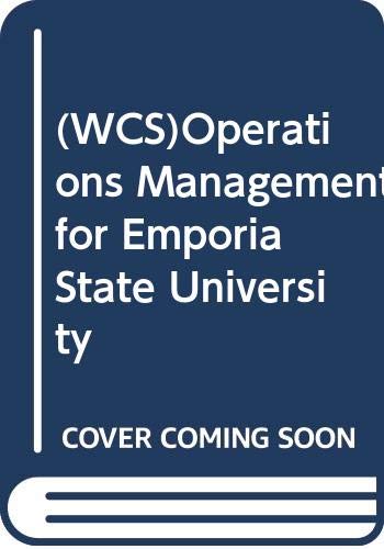 9780471768845: (WCS)Operations Management for Emporia State University