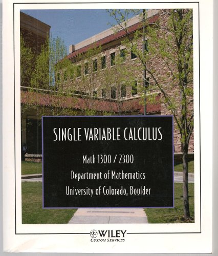 Single Variable Calculus (9780471770503) by Howard Anton