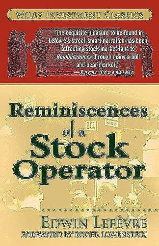 9780471770886: Reminiscences of a Stock Operator: Wiley Investment Classic Series: 31