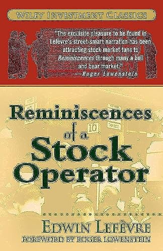 Stock image for Reminiscences of a Stock Operator for sale by Goodwill Books