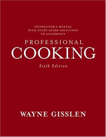 9780471771500: College Version (Professional Cooking)