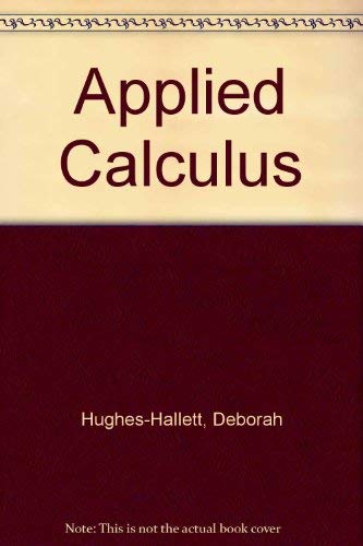 Imagen de archivo de Applied Calculus a la venta por HPB-Red