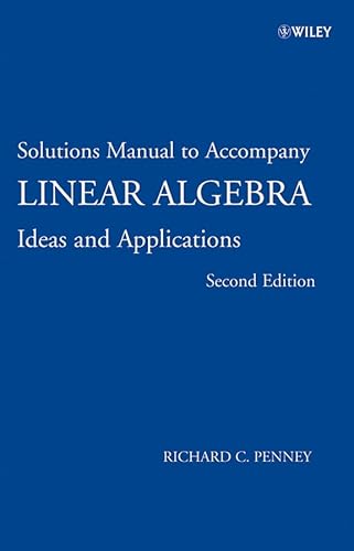 Beispielbild fr Solutions Manual to Linear Algebra: Ideas and Applications zum Verkauf von ThriftBooks-Atlanta