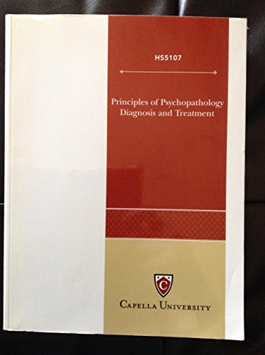 Stock image for Principles of Psychopathology Diagnosis and Treatment Hs5107 for sale by SecondSale