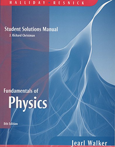 Imagen de archivo de Student Solutions Manual for Fundamentals of Physics, 8e a la venta por ThriftBooks-Atlanta