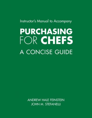 9780471781981: Purchasing for Chefs