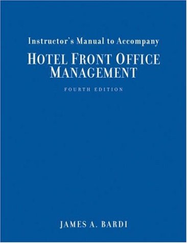 9780471782025: Hotel Front Office Management