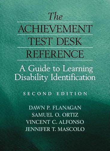 Imagen de archivo de The Achievement Test Desk Reference: A Guide to Learning Disability Identification a la venta por HPB-Red