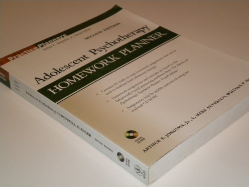 adolescent psychotherapy homework planner by jongsma peterson and mcinnis