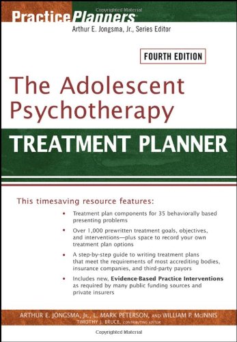 Beispielbild fr The Adolescent Psychotherapy Treatment Planner (PracticePlanners) zum Verkauf von WorldofBooks