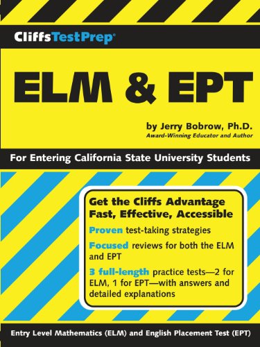 Imagen de archivo de CliffsTestPrep ELM & EPT a la venta por GF Books, Inc.