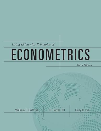 Beispielbild fr Using EViews for Principles of Econometrics: WITH e-Views Computing Handbook zum Verkauf von Brit Books