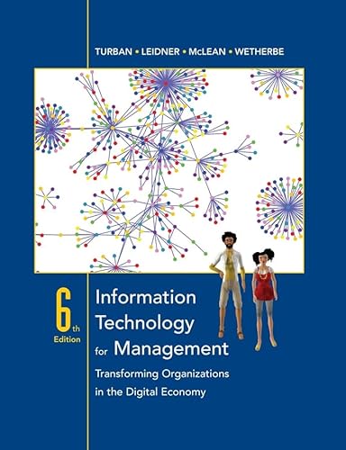 Beispielbild fr Information Technology for Management: Transforming Organizations in the Digital Economy zum Verkauf von ThriftBooks-Dallas