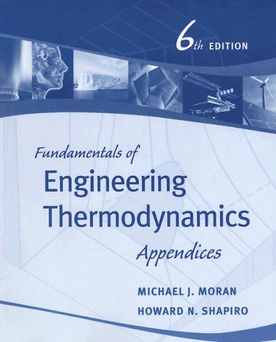 Imagen de archivo de Fundamentals of Engineering Thermodynamics, Appendices a la venta por Irish Booksellers