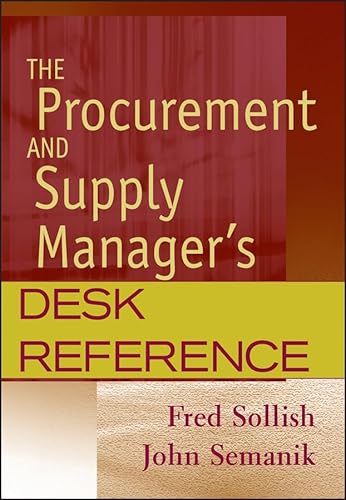 Stock image for The Procurement and Supply Manager's Desk Reference for sale by PlumCircle